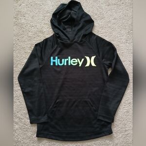 Boys Hurley Pullover Hoodie Black size Small 7/8